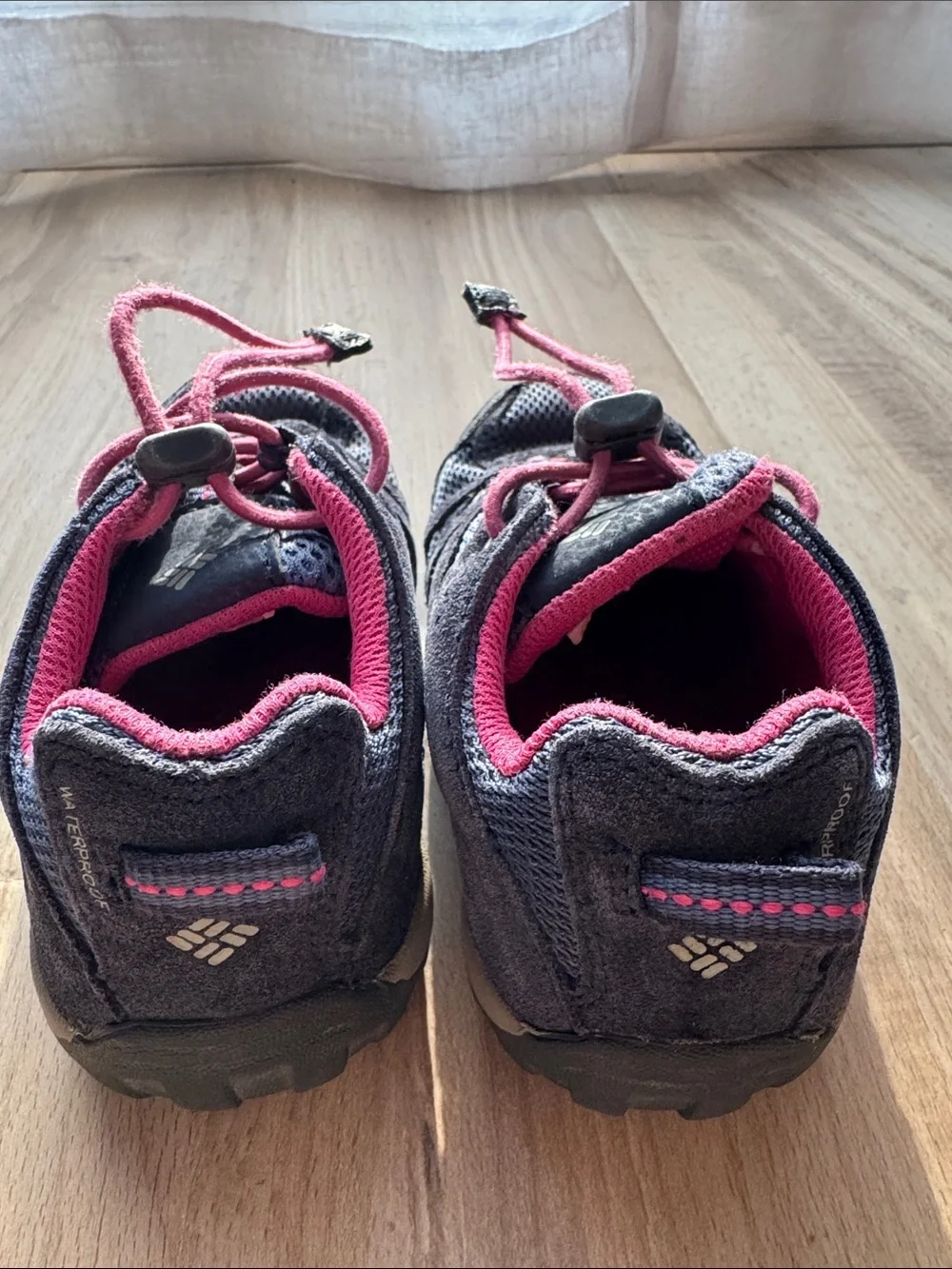 Columbia Kids Navy and Pink Trail Sneakers